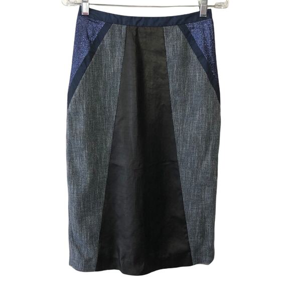 NWT TiA CiBaNi Patchwork Pencil Skirt MSRP $870 - Picture 1 of 6